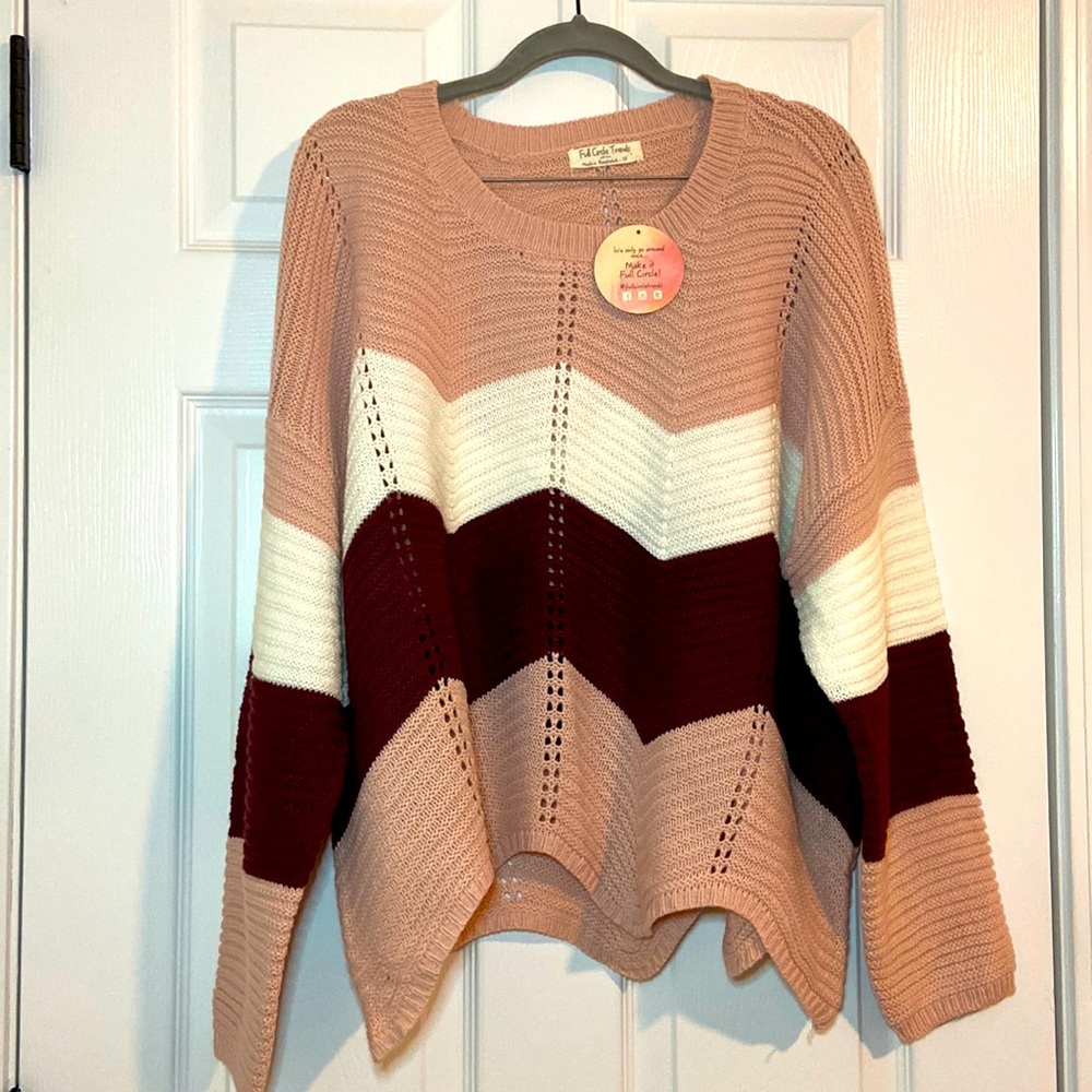Full Circle Trends Sweater, 2X, NEW